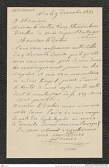 Nachlass Franz Steindachner, Brief von Gab. Trères an Franz Steindachner (09.12.1883), Inv.Nr. 549.05, Seite 1